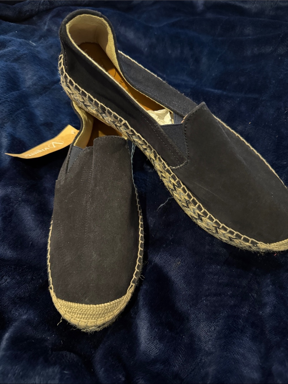 WoMen's Slip-On Espadrilles in Dark Navy - Unbranded. NWOB